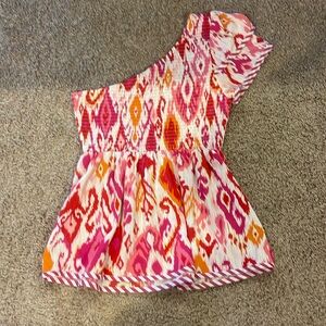 Women’s Smocked one shoulder top